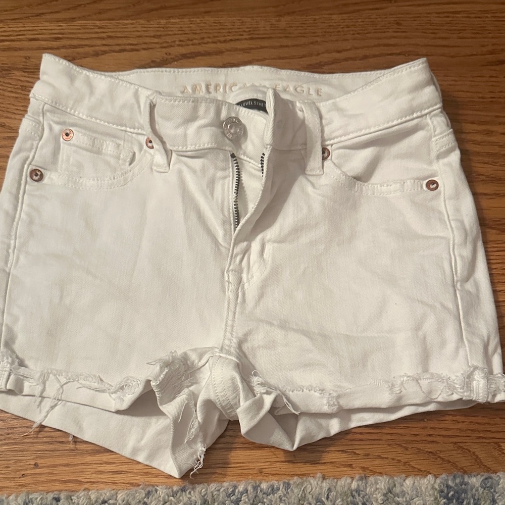 American Eagle Outfitters Women's Crisp White Jean Shorts